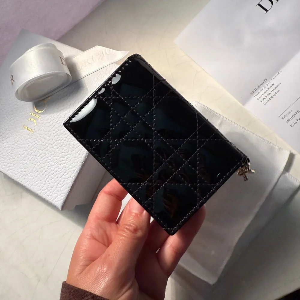 Mini Lady Dior Gardenia Wallet